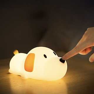 Hundehvalp LED-natlampe - genopladelig - dæmpbar
